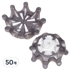 예코 골프화 징 스파이크 교체 FT3.0 타입, F(그레이+화이트), 50개