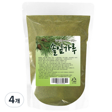 산들약초 100% 국내산 솔잎가루, 4개, 500g