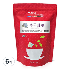 [본사직영] 다예 100% 국산 맛있는 수국차 생분해 삼각티백, 300mg, 50개입, 6개