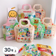 유치원 어린이집 생일 선물 답례품 포장 세트 초등 어린이 뽀로로 키즈 밴드 단체 간식 구디백, 30개, 캐릭터지퍼백