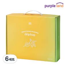 퍼플랜드 핸드드립 커피 가향 드립백 6종 선물세트, 6세트, 42개입, 11g