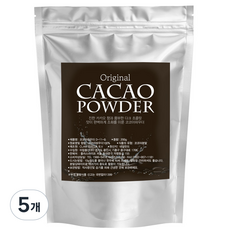산들약초 무설탕 카카오파우더 네덜란드산 코코아가루, 5개, 1개입, 200g