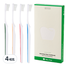 비탈칫솔 35년경력 치과의사 개발 스몰소프트, 4세트, 4개입