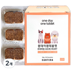 원데이원테블렛 강아지 고양이 츄어블 만성영양제, 30회분, 심장/간, 2개