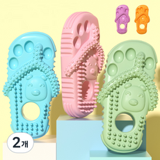 애치비 강아지 터그놀이 이갈이 신발모양 장난감, 2개, 보라