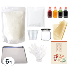 코하쿠토 만들기 노오븐 젤리 DIY 홈베이킹, 6개
