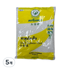 화이트 타피오카펄 화이트 사고 / White tapioca pearls, 400g, 1개입, 5개
