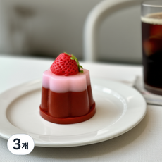 밍글밈글 푸딩 베이커리 말랑이 스퀴시, 3개, 50g, 초코딸기푸딩