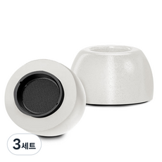 더조은셀러 메모리폼 이어팁 2P 갤럭시 버즈4프로 버즈3프로 호환, 화이트-L, 갤럭시버즈4프로/3프로, 3개