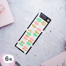 위쁨 네일스티커 네일팁 젤네일스티커, 6개, WEN058