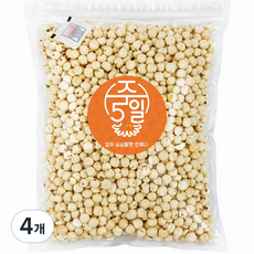 [주5일] 강냉이계의 공주 A급 팝콘강냉이 둥글둥글 강냉이 지퍼백 포장, 4개, 250g