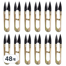 길우작쪽가위 골드쪽가위 기본쪽가위 110mm, 48개, 골드