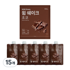 저당 저탄수 고단백 윔쉐이크 초코, 15개, 30g