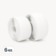 칼라벨크로 너비2.5cm 25M 암수 세트, 6개, 화이트