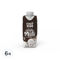 [공식수입사] 코코씸 코코넛밀크 커피맛, 330ml, 6개