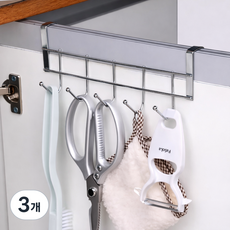 무네오 주방 스텐 싱크대걸이, 3개, 스테인리스