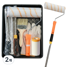 9인치 롤러 4단 장대 트레이 세트, 2개