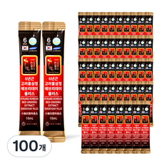 6년근 홍삼 스틱 진액 실속형 끝판왕 에브리데이 플러스, 100개, 10ml
