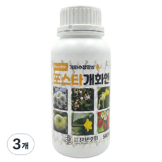 개화촉진제 포스타개화엔 500ml 꽃 영양제 고추 블루베리 딸기 사과 개화 낙화 낙과, 3개