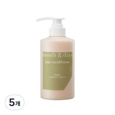 먼스앤데이즈 헤어 린스 퍼퓸 컨디셔너 시트러스 라임앤바질향, 5개, 500ml