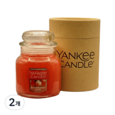 양키캔들 자캔들(스몰 선물용팩), 2개, 104g, 화이트스트로베리벨리니