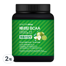 베네틴 BCAA 7000 필수 아미노산 보충제 애플라임맛, 2개, 510g