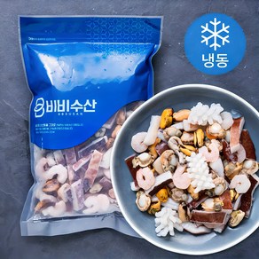 비비수산 깔끔하고 간편한 해물모둠 (냉동), 600g, 1개 - 해물모듬