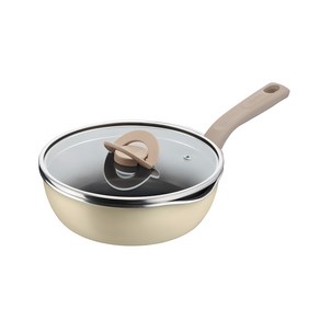 테팔 인덕션 원픽냄비팬, 양송이베이지, 22cm, 1세트
