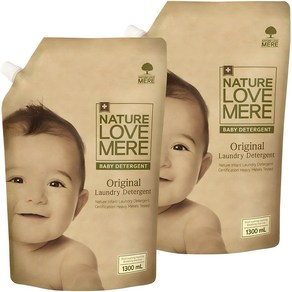 네이쳐러브메레 친환경 오리지널 유아 세제, 1300ml, 1.3L, 2개
