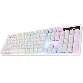 앱코 축교환 레인보우 무빙 LED 기계식 유선 일반형 키보드, K560(화이트), 청축, 1개
