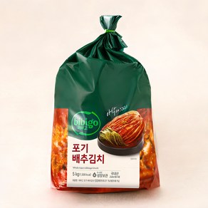 [로켓프레시] 비비고 포기 배추김치, 5kg, 1개