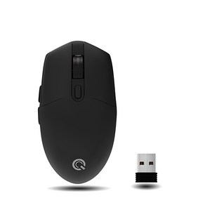 큐센 무선 마우스 M1000, 블랙, 1개