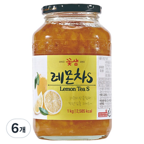 꽃샘 레몬차S, 6개, 1kg