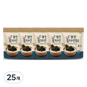이반장 광천 돌자반 김, 40g, 25개
