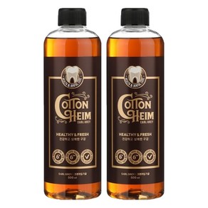 코튼하임 얼그레이 민트향 가글액, 500ml, 2개
