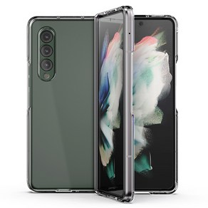 신지모루 변색없는 1mm 스키니 슬림 클리어 에어로핏 휴대폰 케이스, 투명, 갤럭시 Z폴드 3, 1개