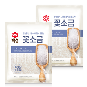 백설 꽃소금, 500g, 2개