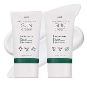 프레티 데일리 톤업 시카 선크림 SPF50+ PA+++, 50ml, 2개