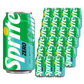 스프라이트 제로 Chill 사이다, 350ml, 24개