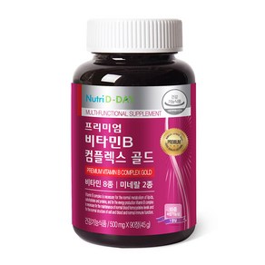 뉴트리디데이 프리미엄 비타민B 컴플렉스 골드, 90정, 1개