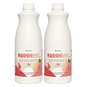 엔칸토 복숭아 아이스티 베이스, 1.8kg, 2개