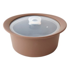퍼기 이유식 멀티 찜기 세트, 800ml + 550ml, 2개, 드라이로즈 + 토프브라운