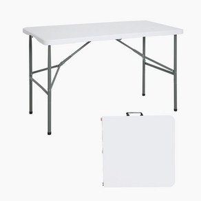 코멧 아웃도어 브로몰딩 접이식 테이블 1200, 화이트