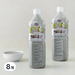 맑은물에 연해주콩 흑임자 콩물, 1L, 8개