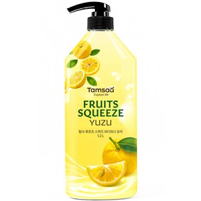 탐사 후르츠 스퀴즈 바디워시 유자, 1.2L, 1개