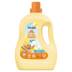 스너글 섬유유연제 햇빛건조향 허거블 선샤인 본품, 4L, 1개 - 액체섬유유연제