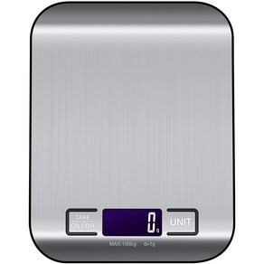 홈플래닛 스테인레스 디지털 백라이팅 주방저울, 1kg