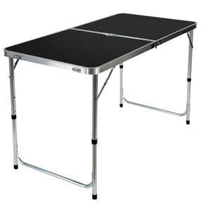 K4CAMP 고급 접이식 캠핑 테이블 AB120, 블랙