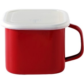 세븐키친 인덕션 법랑 캐니스터 라면냄비 2.2L + 뚜껑 세트, 15.5, 12 cm, 1개