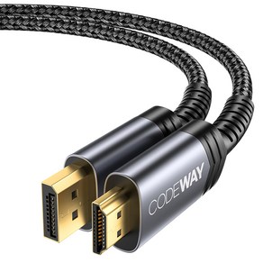코드웨이 DP-HDMI 모니터 케이블, 2m, 1개